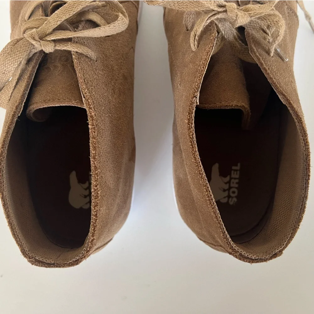 Sorel Cstreet Suede Waterproof Chukka Sneaker in Brown, size 11.5